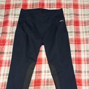 Navy fleece line riding breeches